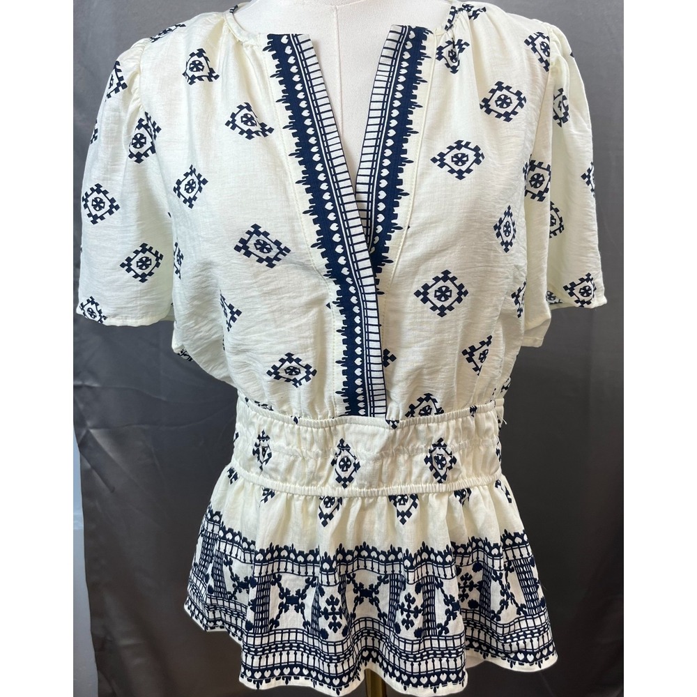 Boho Cowgirl Western Aztec Top Doe and Rae Size Large
